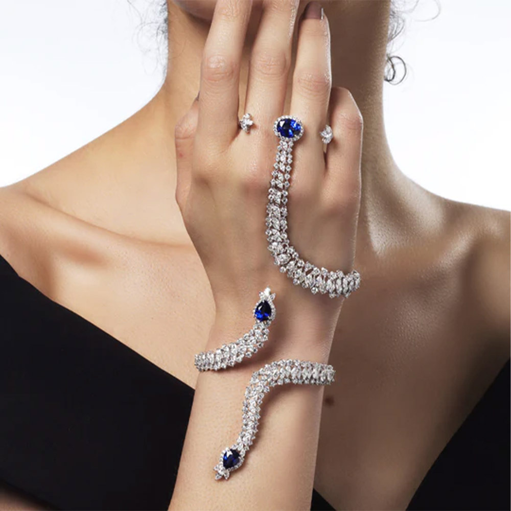 Ethnic Fashion India - Stonefans Persoonlijkheid Snake Vorm Armband Voor